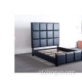 Tempat Tidur Berlapis PU Biru Grosir Set Kamar Tidur